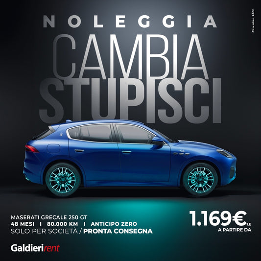 Maserati GRECALE 2.0cc 250cv MHEV GT Q4 Auto My 2023 - FW/AV